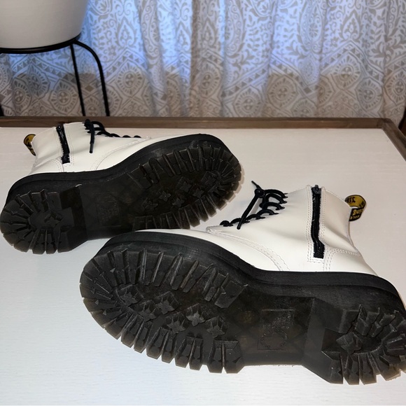 Dr. Martens White Jadon Platform Boots - Picture 8 of 8